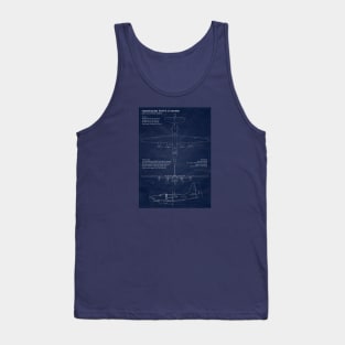 PB4Y Privateer Blueprint Tank Top